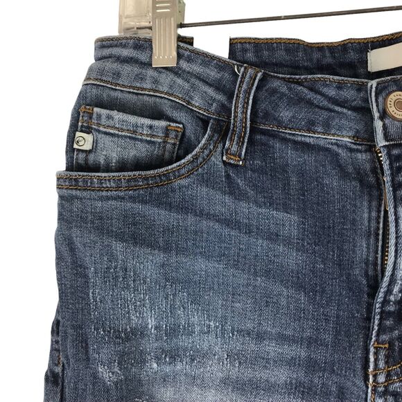 KanCan‎ Jeans Estilo Style MT1026 Distressed Skinny Womens Size 28 Mid Rise Blue - Picture 6 of 12